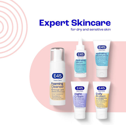 E45 Face Moisturiser, Long-Lasting Moisturisation 50ml