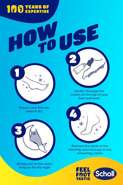 Footcare Cream 60 ml, Reusable Gel Heel Sleeves 1 Pair
