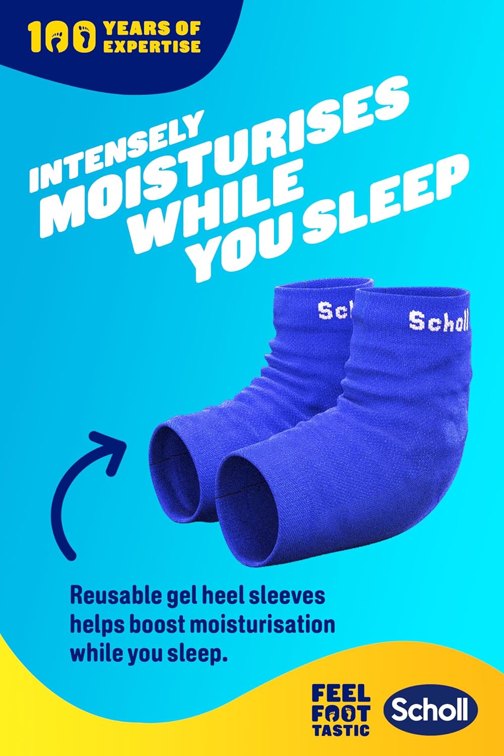 Footcare Cream 60 ml, Reusable Gel Heel Sleeves 1 Pair